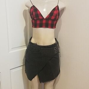 Black mini Jean Skirt dance and marvel brand size M